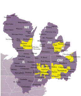 Ameritech Map